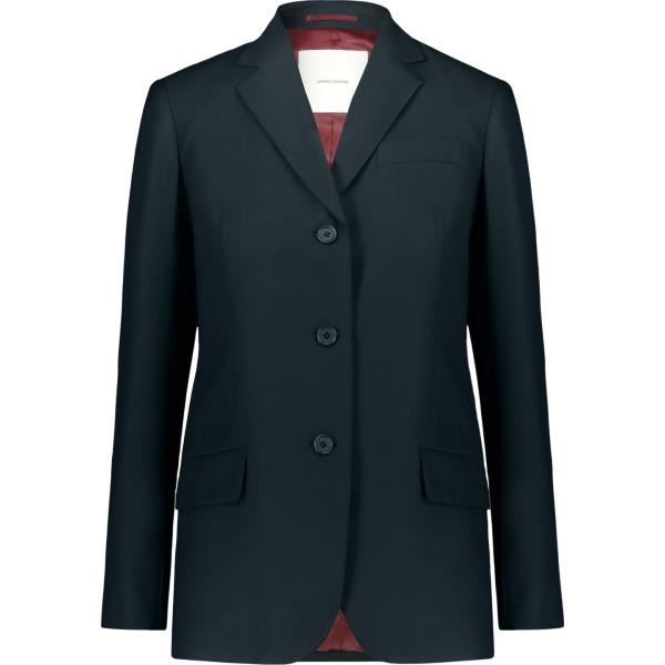 blazer Doppelganger blu tinta unita