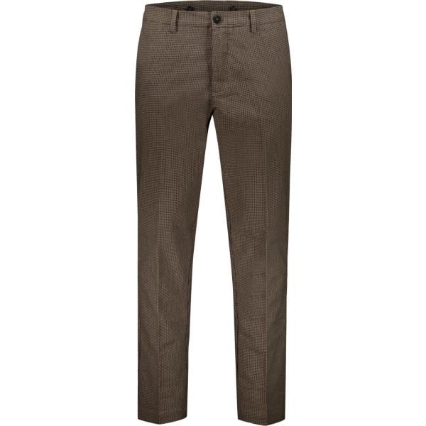 pantaloni Doppelganger marrone pied de poule