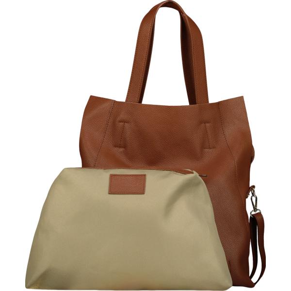 shopping bag Doppelganger marrone