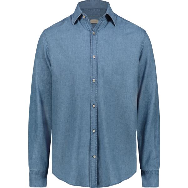 camicie Doppelganger blu pied de poule