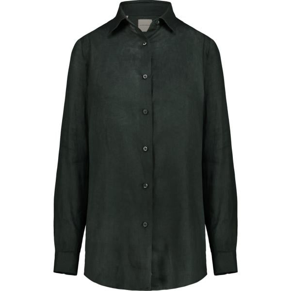 camicie Doppelganger nero tinta unita