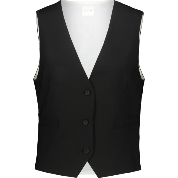 gilet Doppelganger nero con stampe