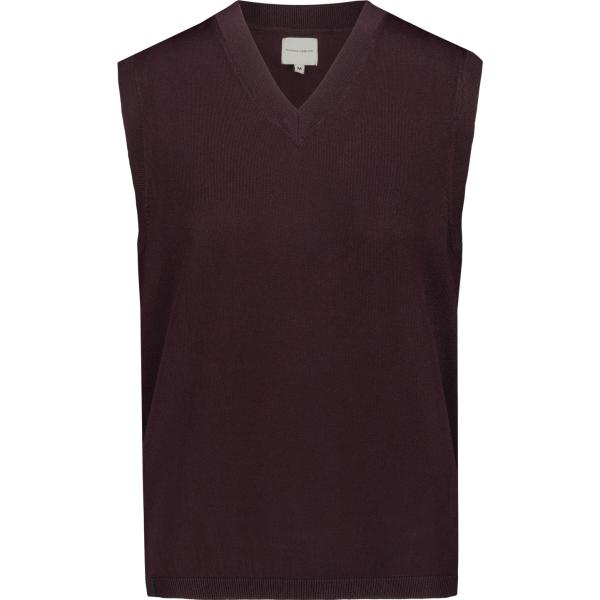 gilet Doppelganger rosso tinta unita