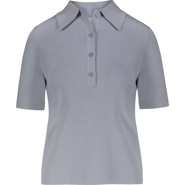 polo Doppelganger grigio tinta unita