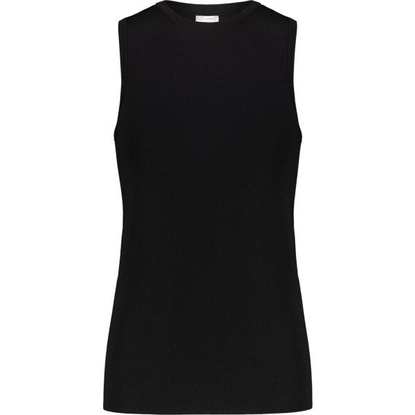 canottiere Doppelganger nero tinta unita