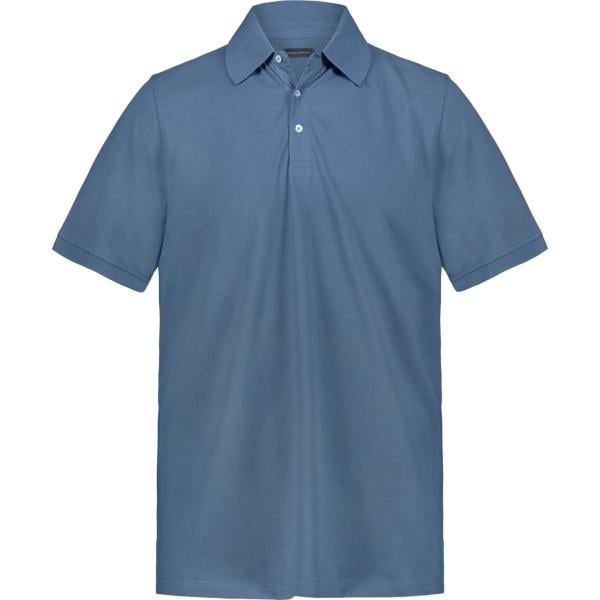 polo Doppelganger blu tinta unita