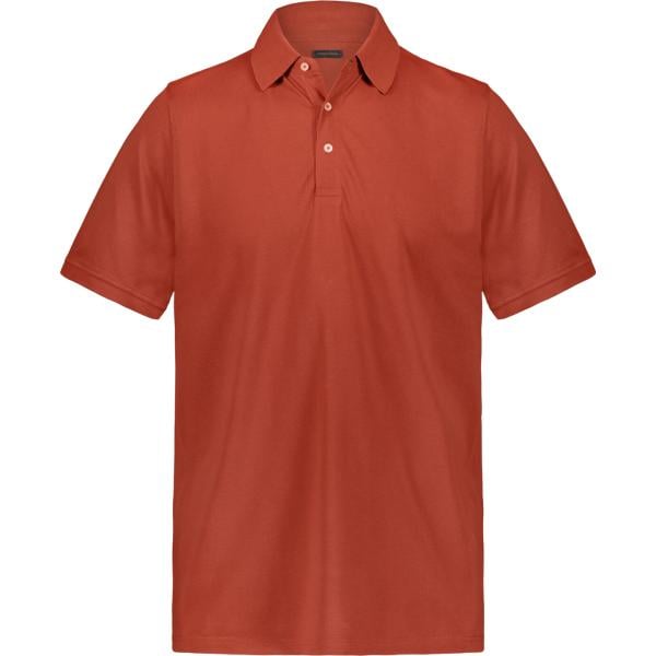 polo Doppelganger rosso tinta unita