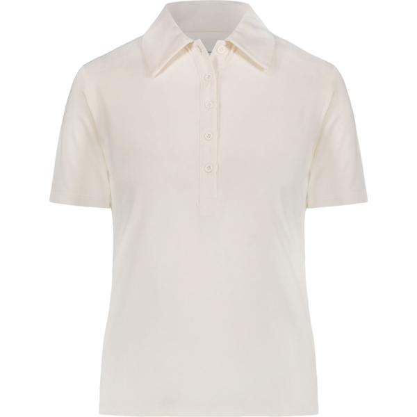 polo Doppelganger bianco tinta unita