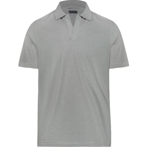 polo Doppelganger bianco a righe