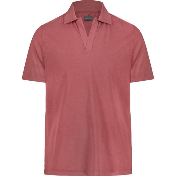 polo Doppelganger rosa tinta unita