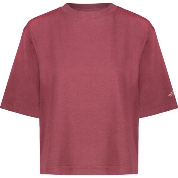 t-shirt Doppelganger viola tinta unita