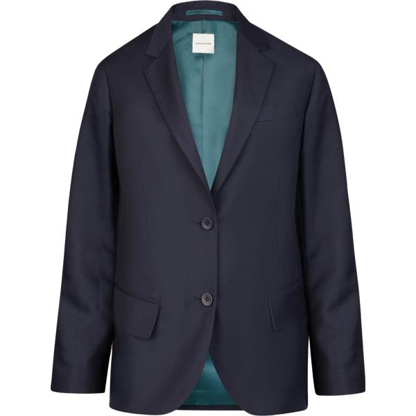 blazer Doppelganger blu tinta unita
