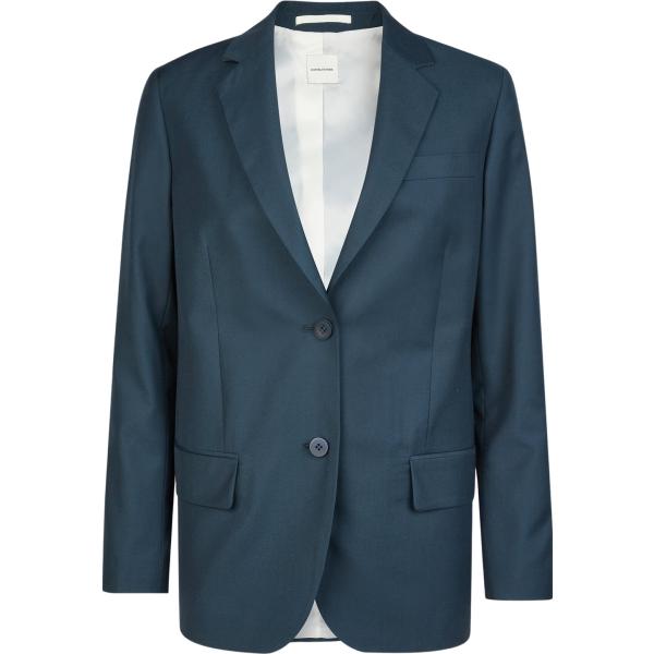 blazer Doppelganger blu tinta unita