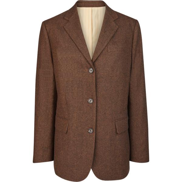 blazer Doppelganger marrone tinta unita