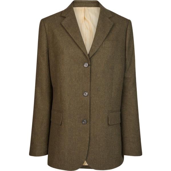 blazer Doppelganger verde tinta unita