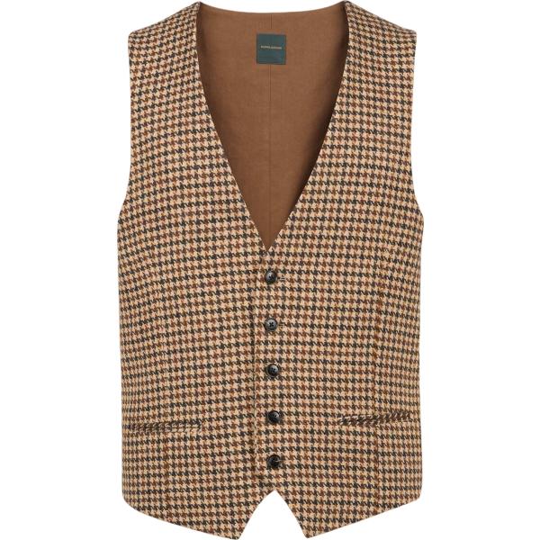 gilet Doppelganger marrone pied de poule