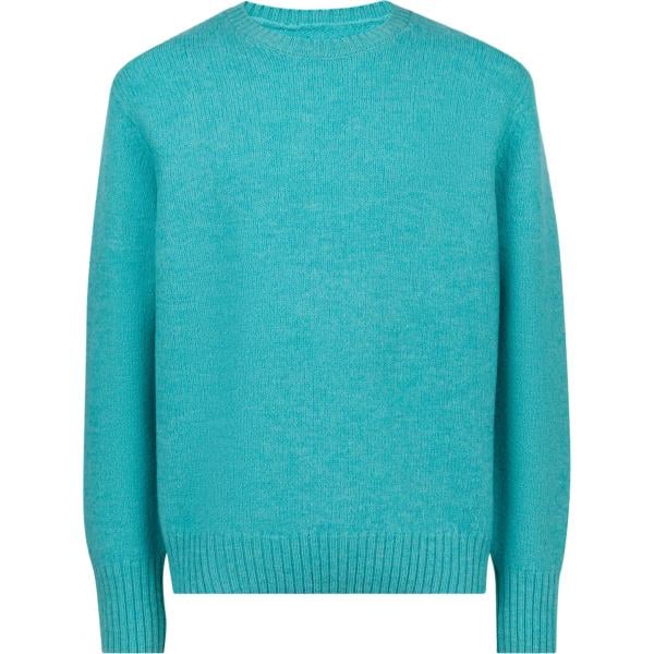 maglione da uomo in azzurro girocollo in lana Doppelganger