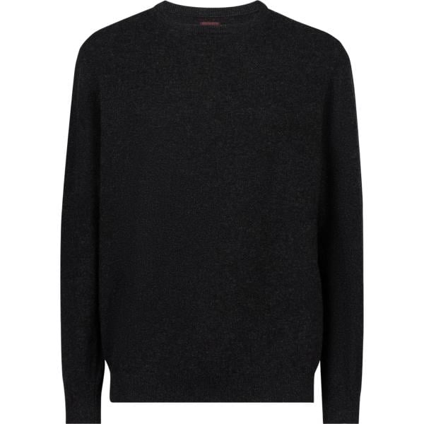 maglione da uomo in grigio scuro girocollo in lana Doppelganger