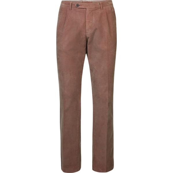 pantaloni Doppelganger marrone a righe