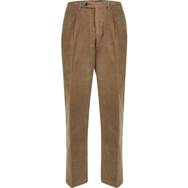 pantaloni Doppelganger verde a righe