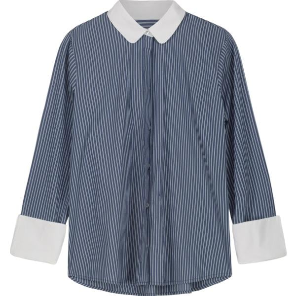 camicie Doppelganger blu a righe