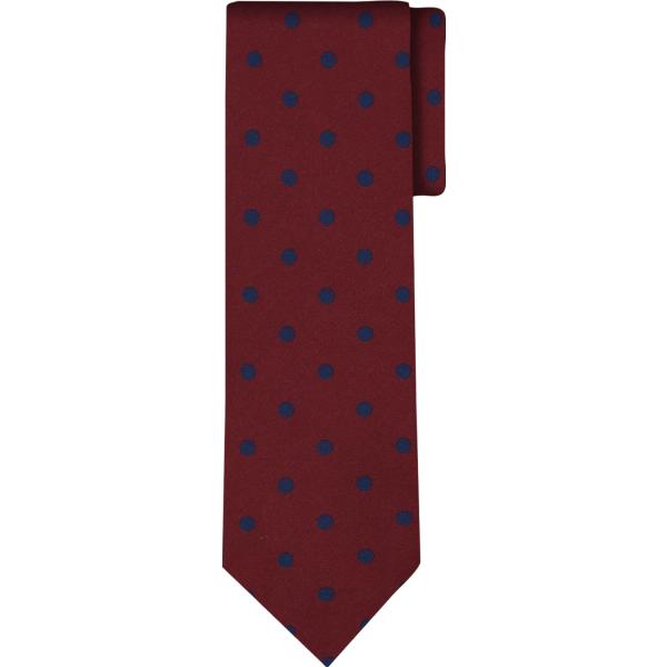 cravatte Doppelganger rosso a pois
