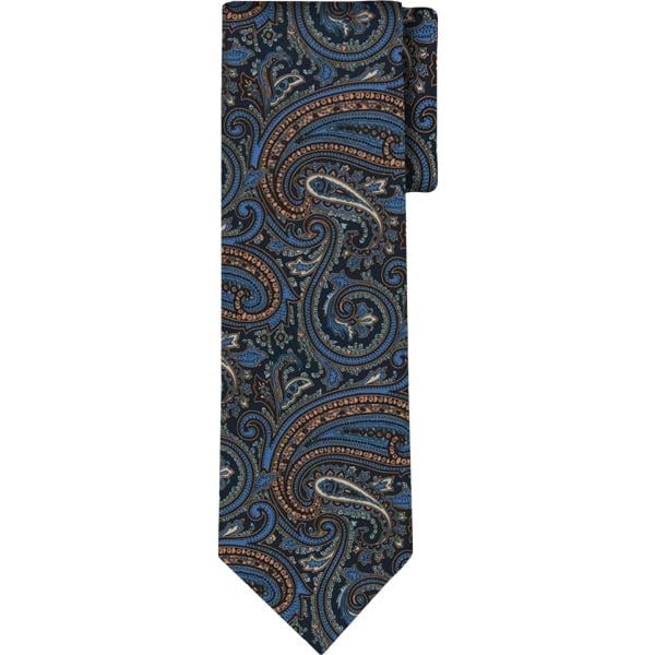 cravatte Doppelganger nero paisley
