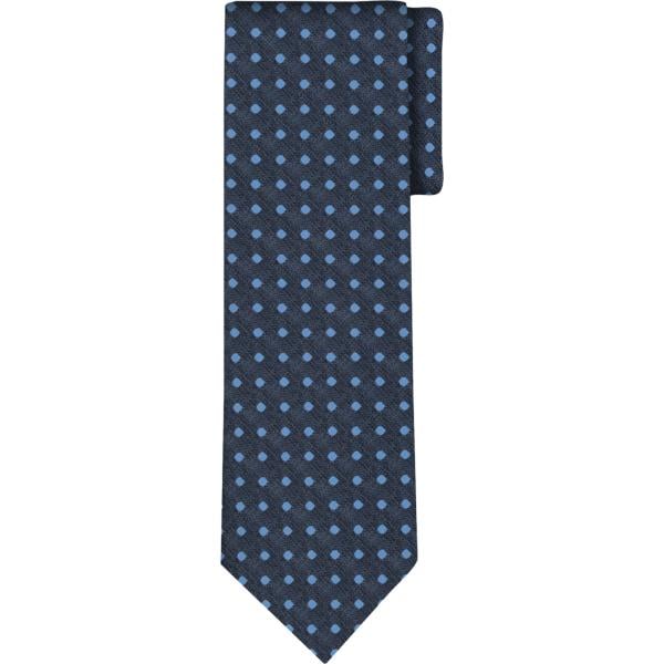 cravatte Doppelganger blu a pois
