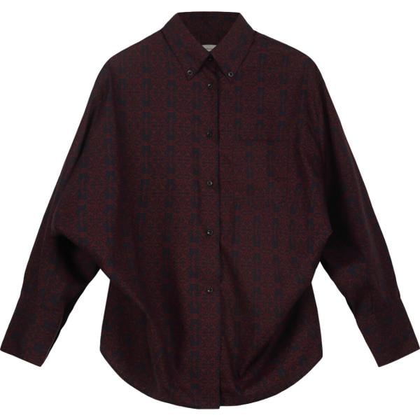 camicie Doppelganger blu con stampe