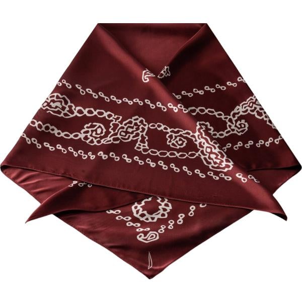 foulard Doppelganger marrone paisley