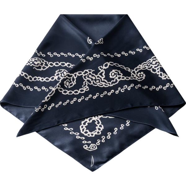 foulard Doppelganger blu paisley
