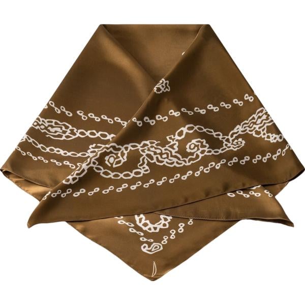 foulard Doppelganger marrone paisley