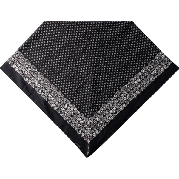 foulard Doppelganger nero a fiori