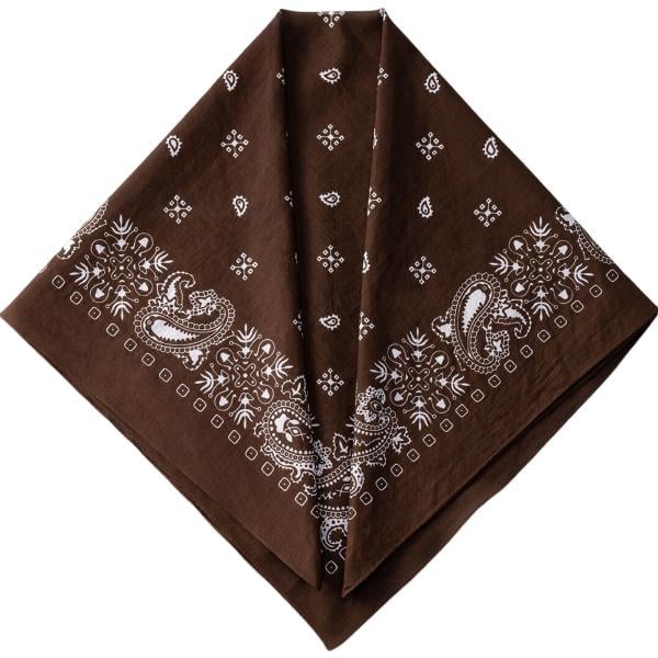 foulard Doppelganger marrone paisley