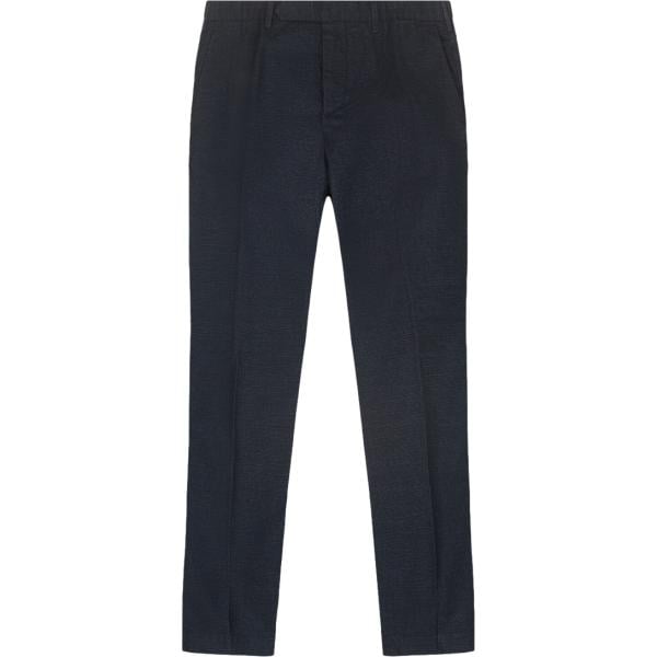 Pantaloni da uomo in blu scuro con cinturino in cotone Doppelganger Doppelganger