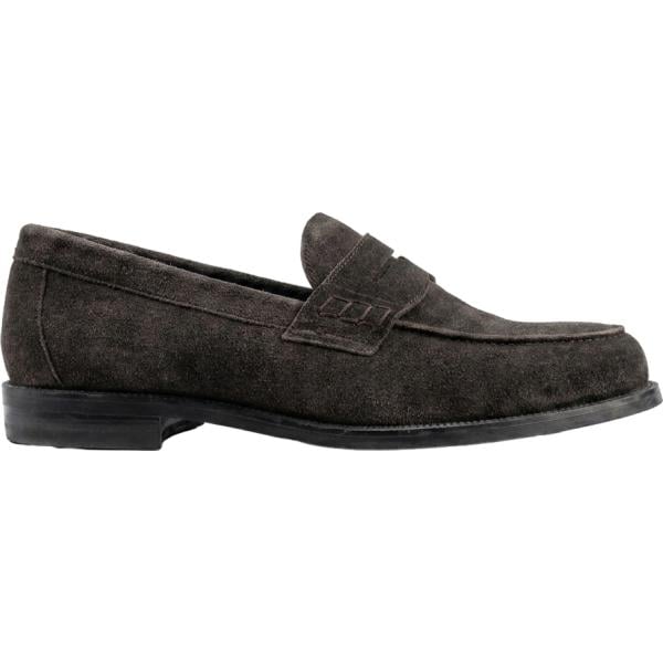 Scarpe stringate da uomo in marrone scuro effetto scamosciato in pelle Doppelganger