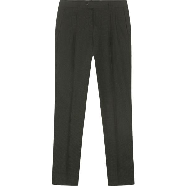 pantaloni Doppelganger verde pied de poule