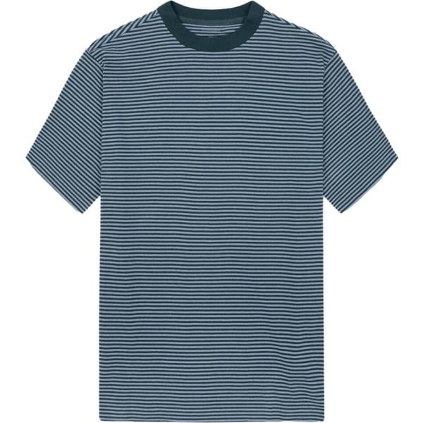 t-shirt Doppelganger blu a righe
