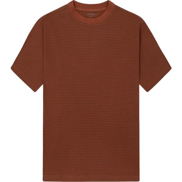 t-shirt Doppelganger marrone a righe