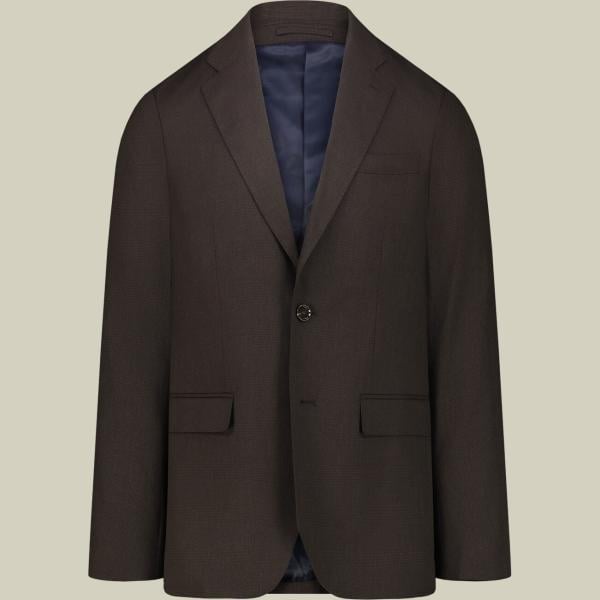 Vestito da uomo in marrone scuro principe di galles monopetto Doppelganger