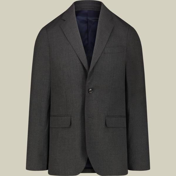 Vestito da uomo in grigio scuro principe di galles monopetto Doppelganger