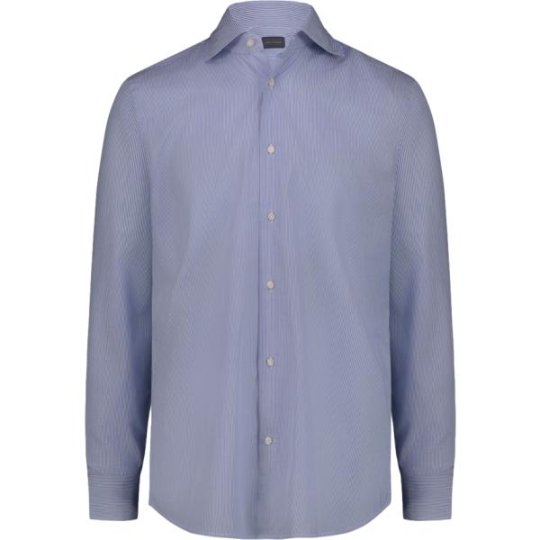 Camicia da uomo in bianco neve a righe Doppelganger