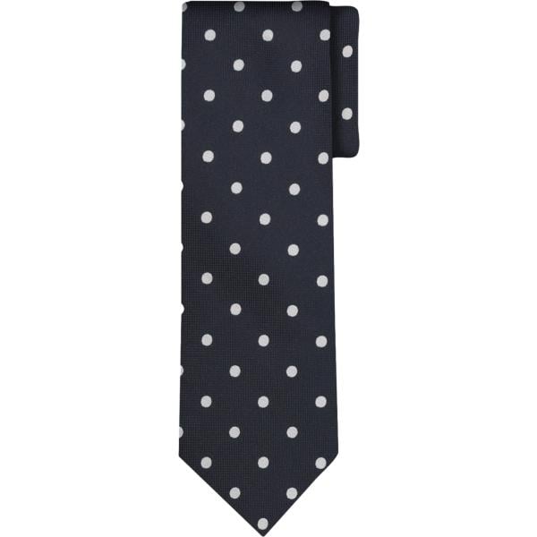 Cravatta da uomo in blu scuro a pois Doppelganger