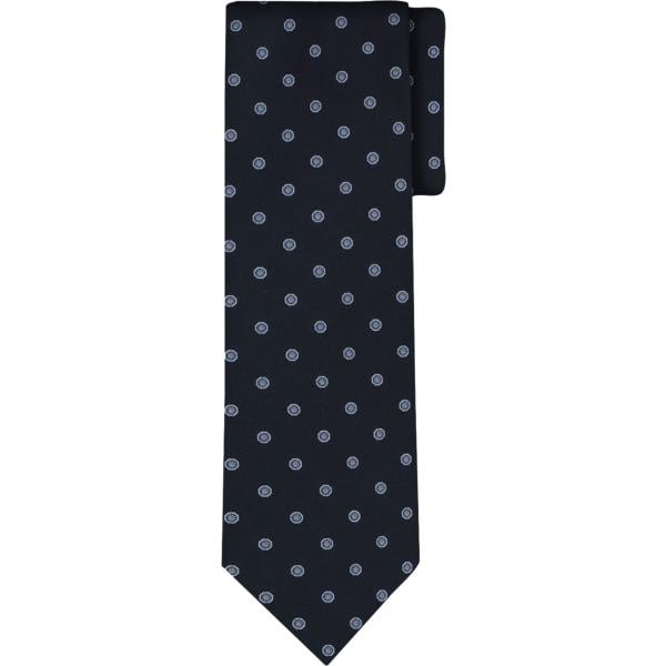 Cravatta da uomo in blu scuro a pois Doppelganger