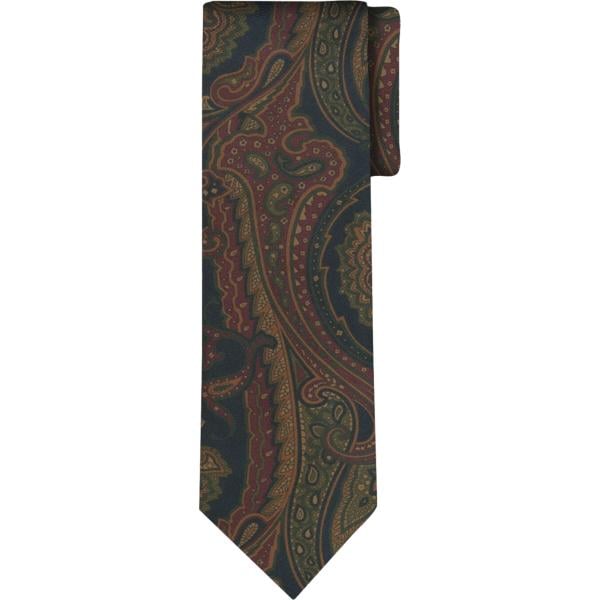 Cravatta da uomo in grigio scuro paisley Doppelganger