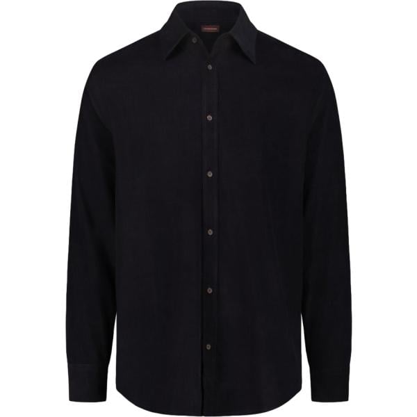 Camicia da uomo in nero pece a righe Doppelganger