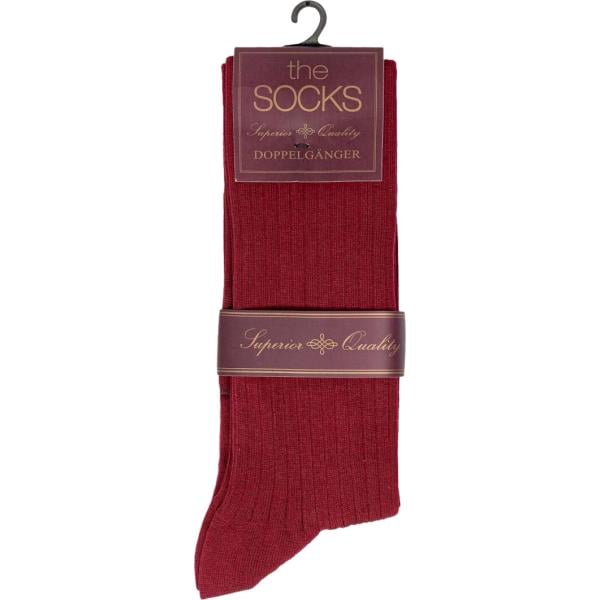 Calzino da uomo in bordeaux lungo in cotone Doppelganger