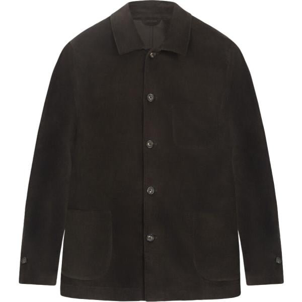 Cappotto da uomo in marrone scuro in cotone Doppelganger