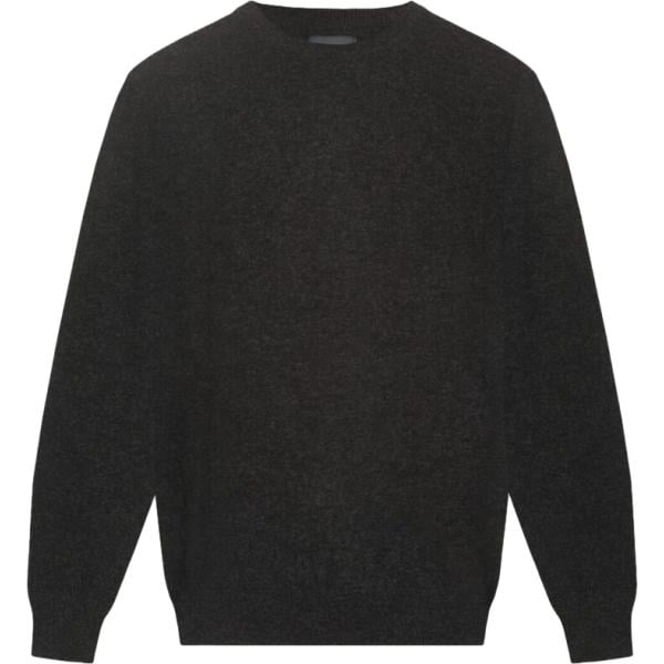 Maglione da uomo in grigio scuro girocollo in lana Doppelganger