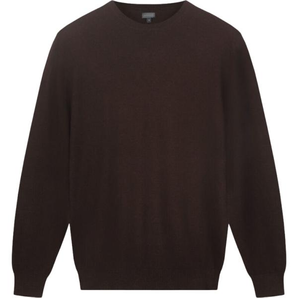 Maglione da uomo in marrone scuro girocollo in lana Doppelganger